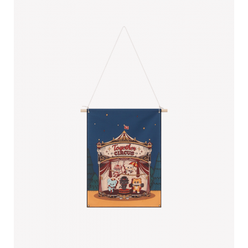 Animal Friends Fabric Poster - Circus Edition